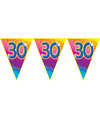 Verjaardag thema 30 jaar geworden feest vlaggenlijn van 5 meter