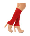 Verkleed beenwarmers rood one size voor dames Carnaval accessoires