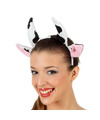 Verkleed diadeem koeien oren-oortjes meisjes-dames Carnaval