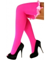 Verkleed fluor roze kousen voor dames
