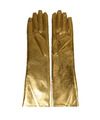 Verkleed Gouden handschoenen lang