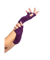 Verkleed handschoenen vingerloos paars one size voor volwassenen