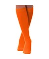 Verkleed kniesokken-kousen oranje one size voor dames