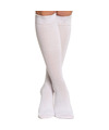 Verkleed kniesokken-kousen wit one size voor dames