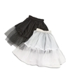 Verkleed Zwarte kinder petticoat met tule