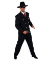 Verkleedkleding Zwart heren gangster kostuum