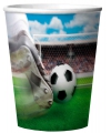 Vier voetbal bekers plastic 3D