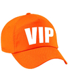 VIP pet -cap oranje met witte bedrukking voor kinderen