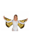 Vlinder vleugels geel voor volwassenen Carnavalskleding-accessoires