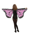 Vlinder vleugels roze voor kinderen Carnavalskleding-accessoires