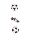 Voetbal slinger zwart-wit EK-WK versiering