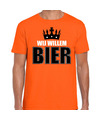 Wij Willem bier t-shirt oranje voor heren Koningsdag shirts
