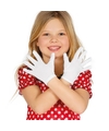 Witte verkleed handschoenen voor kinderen