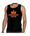 Zwart Kingsday crew tanktop-mouwloos shirt voor