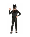 Zwarte kat-poes Halloween catsuit voor meiden
