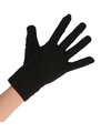Zwarte korte handschoenen voor volwassenen