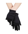Zwarte korte verkleed handschoenen voor volwassenen