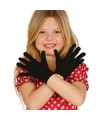 Zwarte verkleed handschoenen voor kinderen